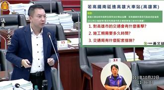 高鐵南延 綠喊進高雄車站「衝擊要降到最低」  藍促到鳳山