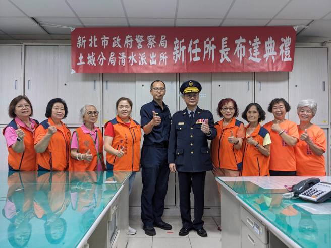 劉宗鑫剛轉任土城清水派出所。（圖 / 警方提供）