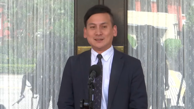 国民党立委叶元之。（截自中时新闻网直播）