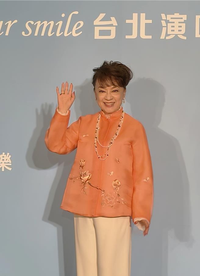 翁倩玉22日出席记者会。（尤嬿妮摄）