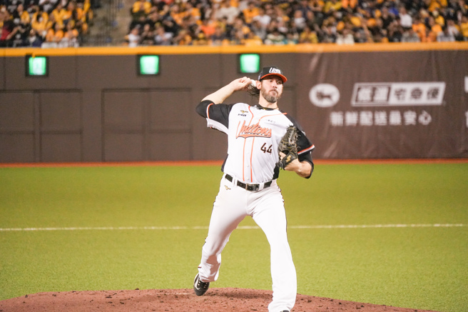 统一狮先发投手罗昂。（罗永铭摄）