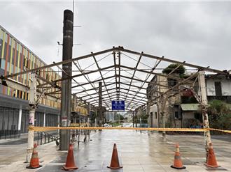 基隆車站雕花棚不拆了 台鐵原地保留