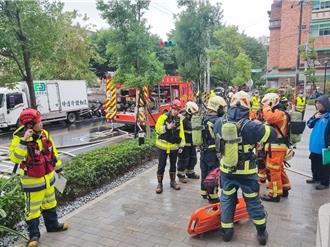 桃消攜手社宅演練電動車火警搶救 降低延燒風險