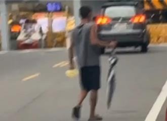 平鎮男精神恍惚持雨傘作勢打路人    警勸導未違法加強巡邏