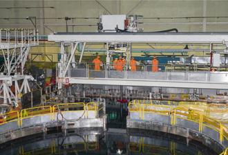 核一乾貯啟動熱測試 國內首束用過核燃料移出燃料池