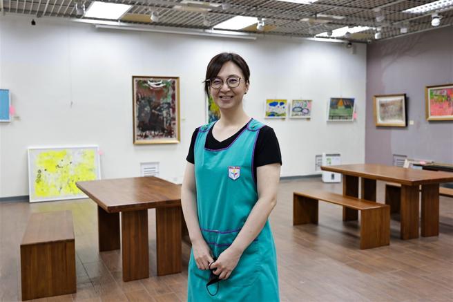 臺北市立文山特殊教育学校陈静玫老师（记者谢承宏摄）