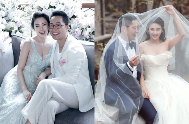 张雨绮2016年与富商袁巴元结婚。（图／翻摄自张雨绮微博）