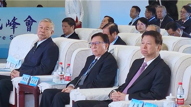 海峡两岸中华文化峰会开幕，大陆国台办主任宋涛（前排右）：中华民族的命运牢牢掌握在两岸中国人手中。（蓝孝威摄）