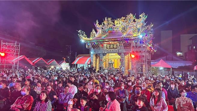 潮州大潮祭11月3日明华园将在福安宫前公演。（潮州镇公所提供／罗琦文屏东传真）