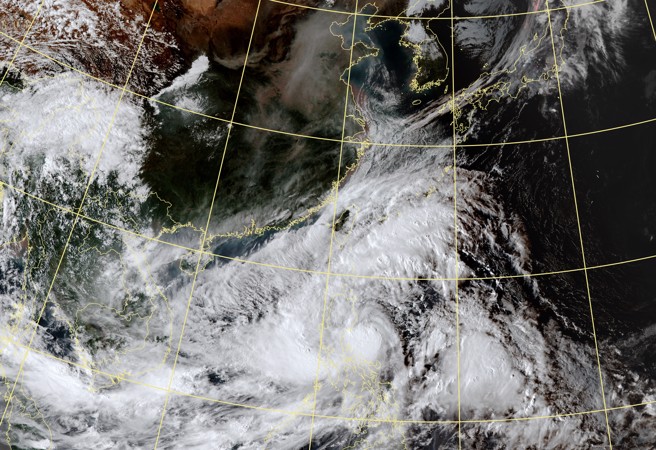 气象署指出，潭美颱风外围环流会台湾造成影响。（翻摄自气象署）