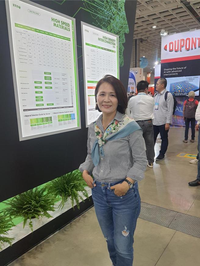 联茂高阶材料积极认证，将带动ASP，联茂执行长蔡馨暳预期谷底已过。图／李淑惠