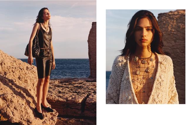 Loli-Bahia出演香奈兒2024／25度假系列形象大片。（CHANEL提供／黃唯淯台北傳真）