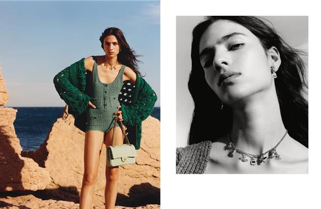 Loli-Bahia深遂而迷人的眼神，演繹香奈兒時裝造型可說相當完美。（CHANEL提供／黃唯淯台北傳真）