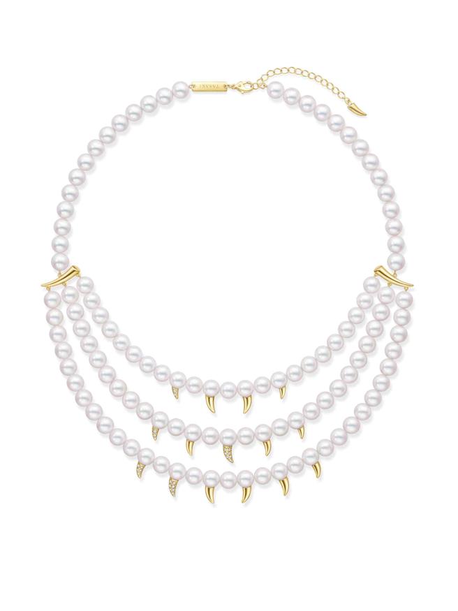 TASAKI danger fang項鍊，99萬3000元。（TASAKI提供）