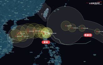 潭美颱風將和準康芮產生「藤原效應」專家：恐大迴轉再擾台