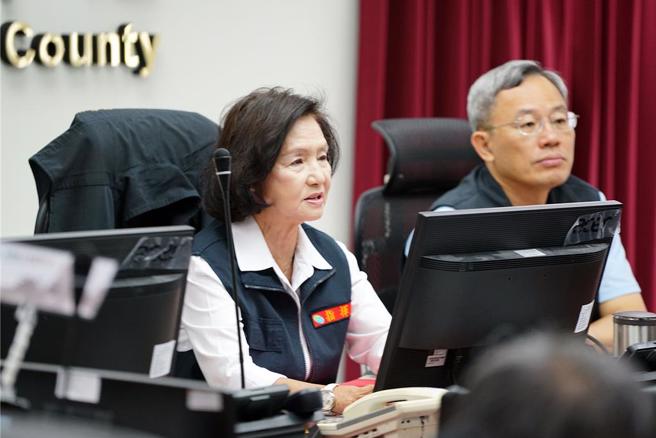 宜蘭縣政府宣布今天由各機關學校自行決定停班課，圖為宜蘭縣長林姿妙。（資料照）