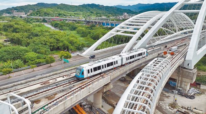 捷運三鶯線列車日前完成主線LB04站至LB06站動態測試。（新北捷運局提供／示意圖）
