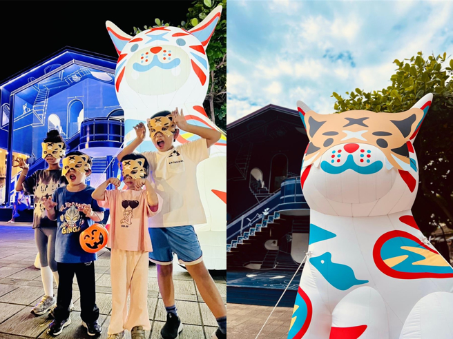 巷仔Niau26、27日響應藍晒圖文創園區萬聖節變裝活動，將化身限定版虎爺亮相。（藍晒圖文創園區提供／曹婷婷台南傳真）