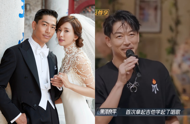 林志玲与AKIRA的3岁儿子因为「他」拿起吉他学唱歌。（图／林志玲工作室提供、YouTube 披荆斩棘的哥哥）