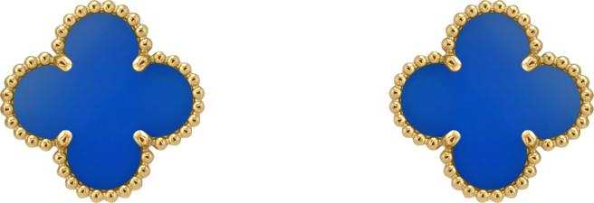 梵克雅寶全新Vintage Alhambra耳環，16萬1000元。（Van Cleef & Arpels提供）