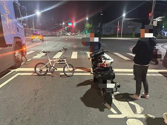 机车骑士等红灯遭脚踏车撞击　林口警员到场竟未酒测！引关注