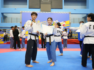 城市杯跆拳道赛》代言人吴庭瑜、蔡和轩以赛代训 夺金添信心