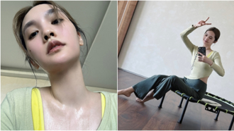 楊丞琳健身自拍流出 「素顏爆汗」40歲真實狀態現形