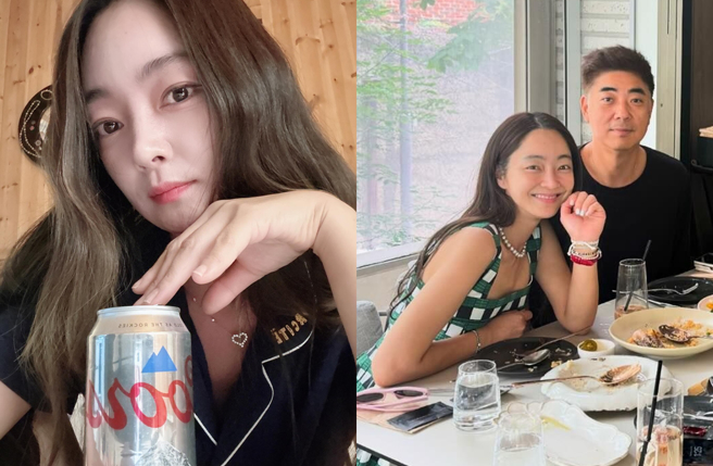 女演員徐孝琳是金守美的媳婦，右圖右為鄭明浩。（圖／翻攝自hyorim0106 IG）