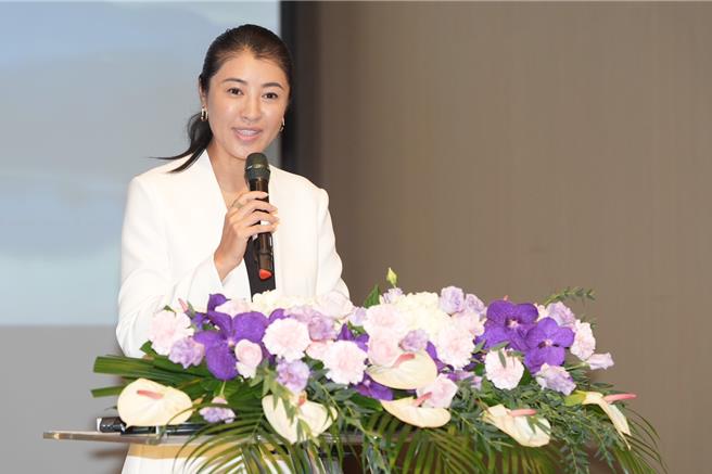 「兩湖論壇」25日開幕，南投縣長許淑華歡迎「大陸朋友」來南投，盼透過交流打開更多市場。（楊靜茹攝）