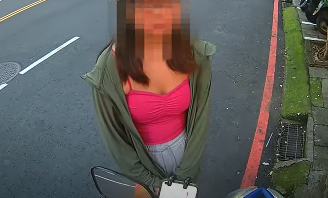 有外送员要送餐时遇到一名女子借钱，虽然当下婉拒，后来得知原因让他感到惋惜。（图／翻摄自WoWtchout - 地图型行车影像分享平台）