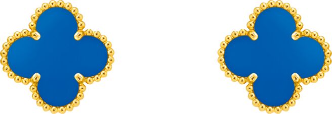 梵克雅宝全新Vintage Alhambra耳环，16万1000元。（Van Cleef & Arpels提供）