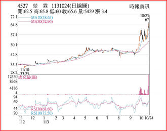 熱門股－堃霖 營收吸睛法人挺