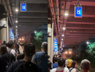 台鐵新烏日站高中生落軌！月台乘客緊急拉起驚險畫面曝