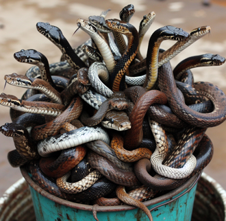 住家底下「完美環境」 她活抓17條蛇 看了頭皮發麻