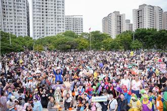 林口万圣节变装游行热闹登场 近9千亲子共襄盛举