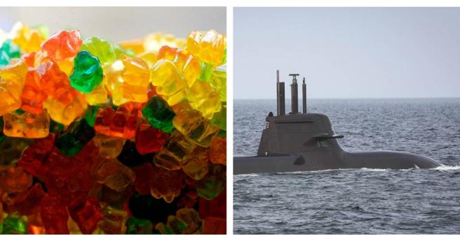 英国皇家海军一艘核子动力潜舰的食物在巡航期间快要吃完，长官必须尷尬下令分享乾粮或吃小熊软糖止饿。（示意图／达志／美联社）
