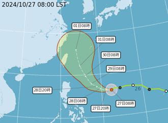 康芮颱風這3天最靠近台灣 氣象署：恐海、陸警齊發