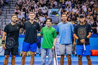 海碩男網賽》蕭敬騰任擲幣嘉賓 英雙打組合成賽史首對歐洲冠軍