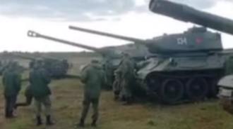 俄军「返祖现象」持续 训练场出现T-34、IS-2等二战坦克