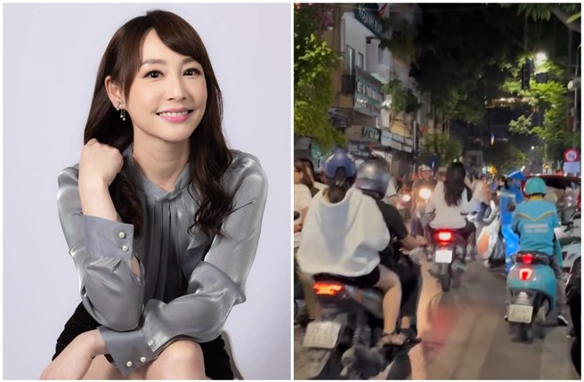 吴宇舒以「30年前的台湾」形容越南河内街景。（图／吴宇舒脸书、yushu_wu  IG）