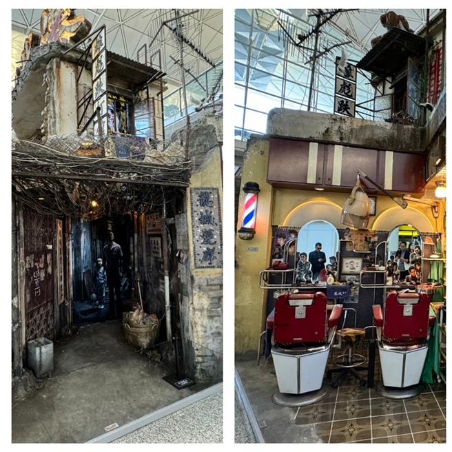 電影製作班底按實景比例打造，從理髮店、冰室、士多到縱橫交錯的小巷場景。（洪秀瑛攝）