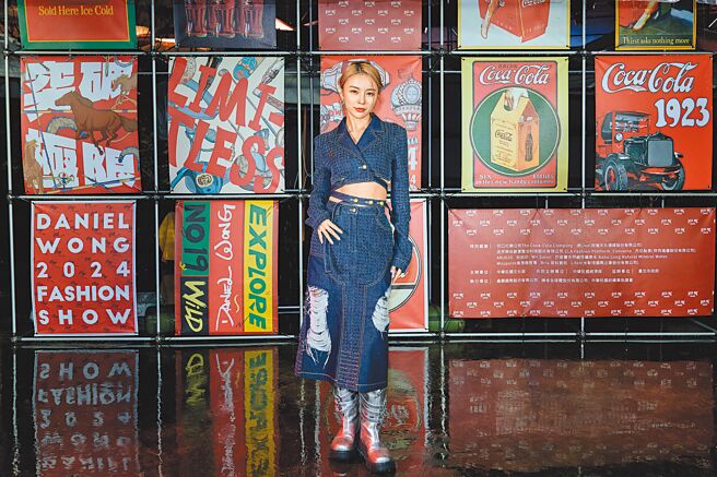 Elkie莊錠欣出席Daniel Wong春夏系列大秀。（Daniel Wong提供）