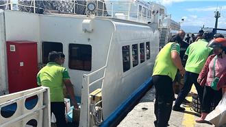 康芮颱風亂綠島船班 食品業急運補營養午餐食材