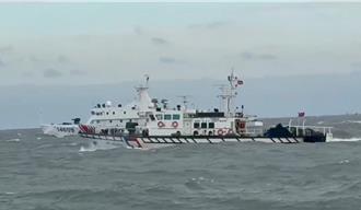 「聯合利劍B」軍演後4艘陸海警船再侵金門水域 海巡艇不畏惡浪對應驅離