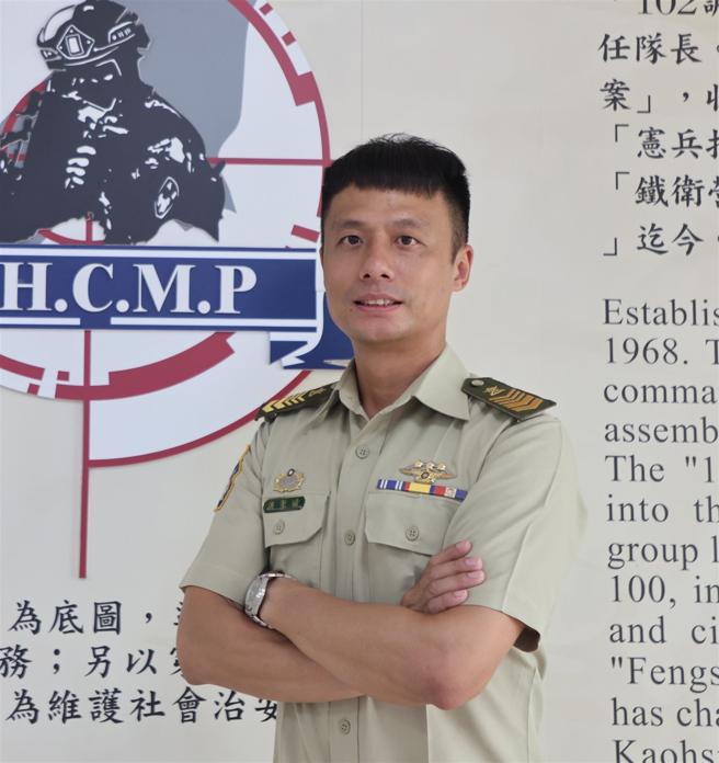 士官督導長洪士官長。（記者劉宸瑋攝）