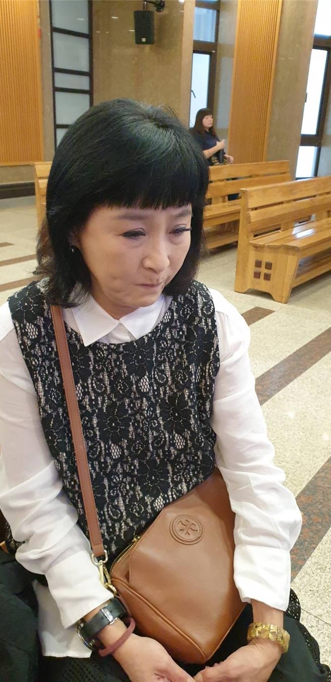 馬妞忍不住在場內落淚。（謝采恩攝）