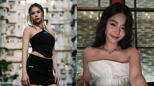 家寧(右)新片遭网友嘲讽「像邪教」，蕾菈(左)疑似心疼发声。（图／翻摄自蕾菈、家寧 IG）