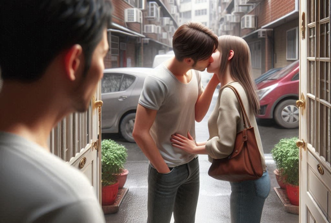 新北市一名男子阿德（化名）與妻子小美（化名）結婚後7年，小美竟與公司多名男同事發生不倫。（示意圖、與本案無關／AI生成）