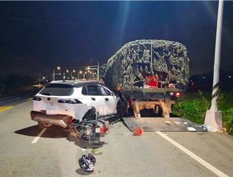 國軍「長泰19號操演」意外   轎車撞路邊臨停軍卡釀3傷