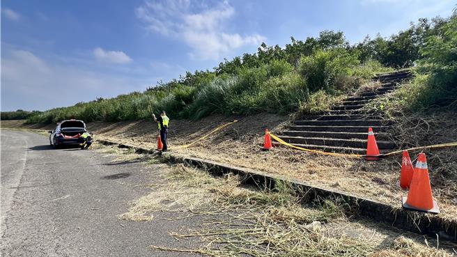 警方封鎖現場，全力調查中。（張毓翎攝）